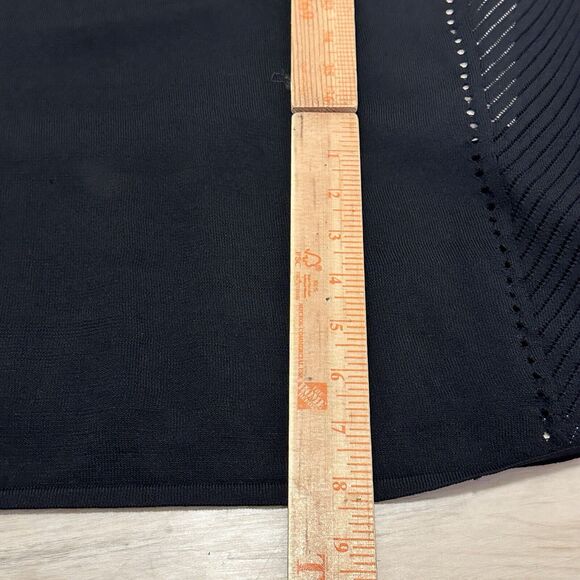 Calvin Klein Women XL Dress Bodycon Mesh Sheer Long Sleeve Lined Black - Picture 9 of 9